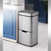 80L Smart Motion Sensor Trash Can – Stainless Steel
