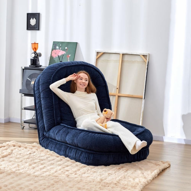Foldable Floor Sofa Bed – Adjustable Lounge Chair for Adults, Kids &amp; Pets