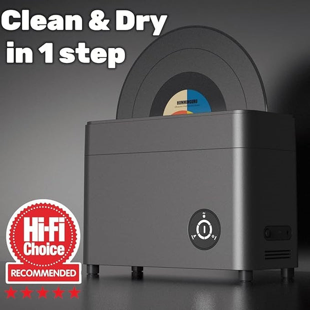 Ultrasonic Vinyl Record Cleaner – 5-Minute Automatic Cleaning &amp; Drying