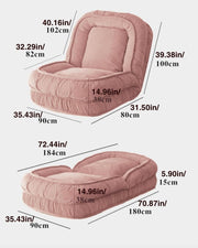 Foldable Floor Sofa Bed – Adjustable Lounge Chair for Adults, Kids &amp; Pets
