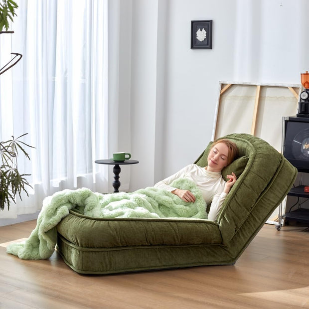 Foldable Floor Sofa Bed – Adjustable Lounge Chair for Adults, Kids &amp; Pets
