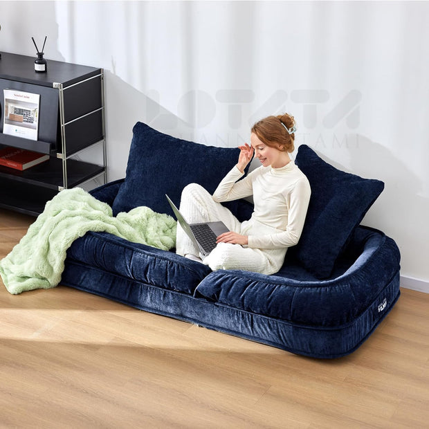 Foldable Floor Sofa Bed – Adjustable Lounge Chair for Adults, Kids &amp; Pets