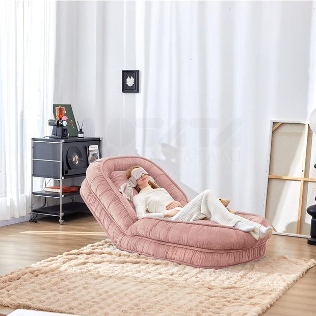 Foldable Floor Sofa Bed – Adjustable Lounge Chair for Adults, Kids &amp; Pets