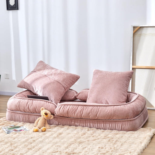 Foldable Floor Sofa Bed – Adjustable Lounge Chair for Adults, Kids &amp; Pets