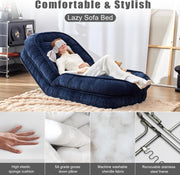 Foldable Floor Sofa Bed – Adjustable Lounge Chair for Adults, Kids &amp; Pets