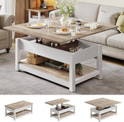3-in-1 Lift Top Coffee Table – Grey Wash