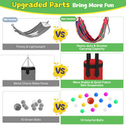 55-Inch Kids Trampoline with Basketball Hoop &amp; Accessories
