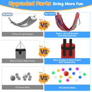 55-Inch Kids Trampoline with Basketball Hoop &amp; Accessories